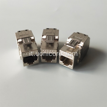 Connettore Keystone jack RJ45 cat6a non schermato commscope accoppiatore